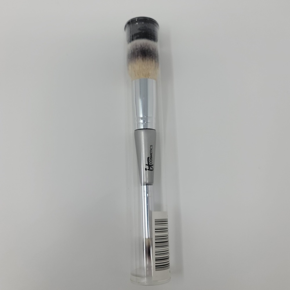IT Cosmetics Heavenly Luxe Complexion Perfection Dual Ended‎ Brush Silver New